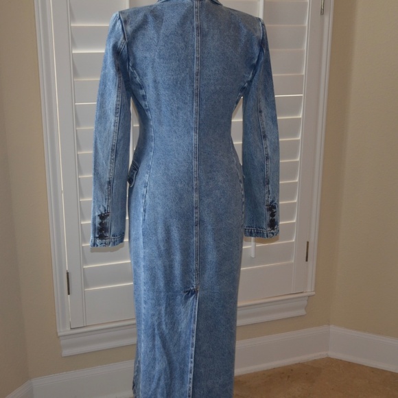 Avec Les Filles Denim Trench Coat - Picture 4 of 10